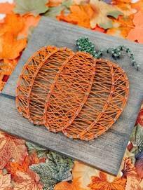 Pumpkin String Art